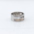 Anillo calado de oro rodiado 18k con diamantes segunda mano