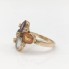 Anillo de oro 18k con circonitas de segunda mano