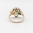 Anillo de oro 18k con circonitas de segunda mano