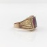 Sello de oro 14k con circonita de segunda mano