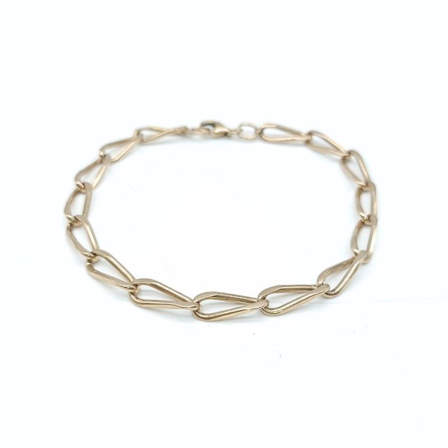 Pulsera bilbao de oro 18k de segunda...