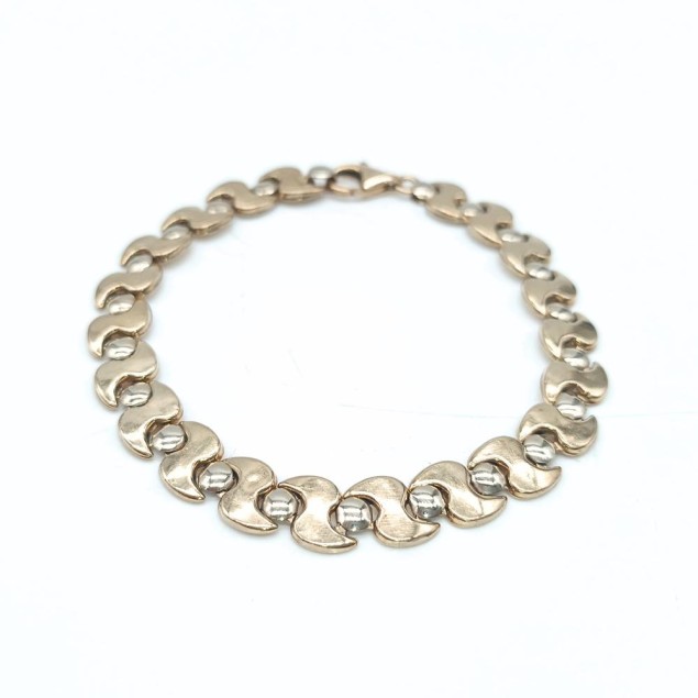 Pulsera eslabones S oro 18k segunda...
