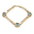 Pulsera con circonitas de oro 18k de segunda mano