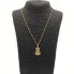 Cadena con virgen de Rocio Pastora de oro 18k segunda mano