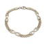 Pulsera alternada de oro 18k segunda mano NO PERMITE PLAZOS