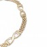 Pulsera alternada de oro 18k segunda mano NO PERMITE PLAZOS