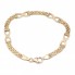 Pulsera alternada de oro 18k segunda mano NO PERMITE PLAZOS