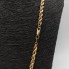 Cordón semi hueco de oro 18k segunda mano NO PERMITE PLAZOS