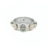 Anillo de oro bicolor 18k con diamantes de segunda mano