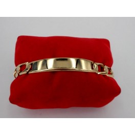 pulsera-de-oro-cadena-con-placa-segunda-mano